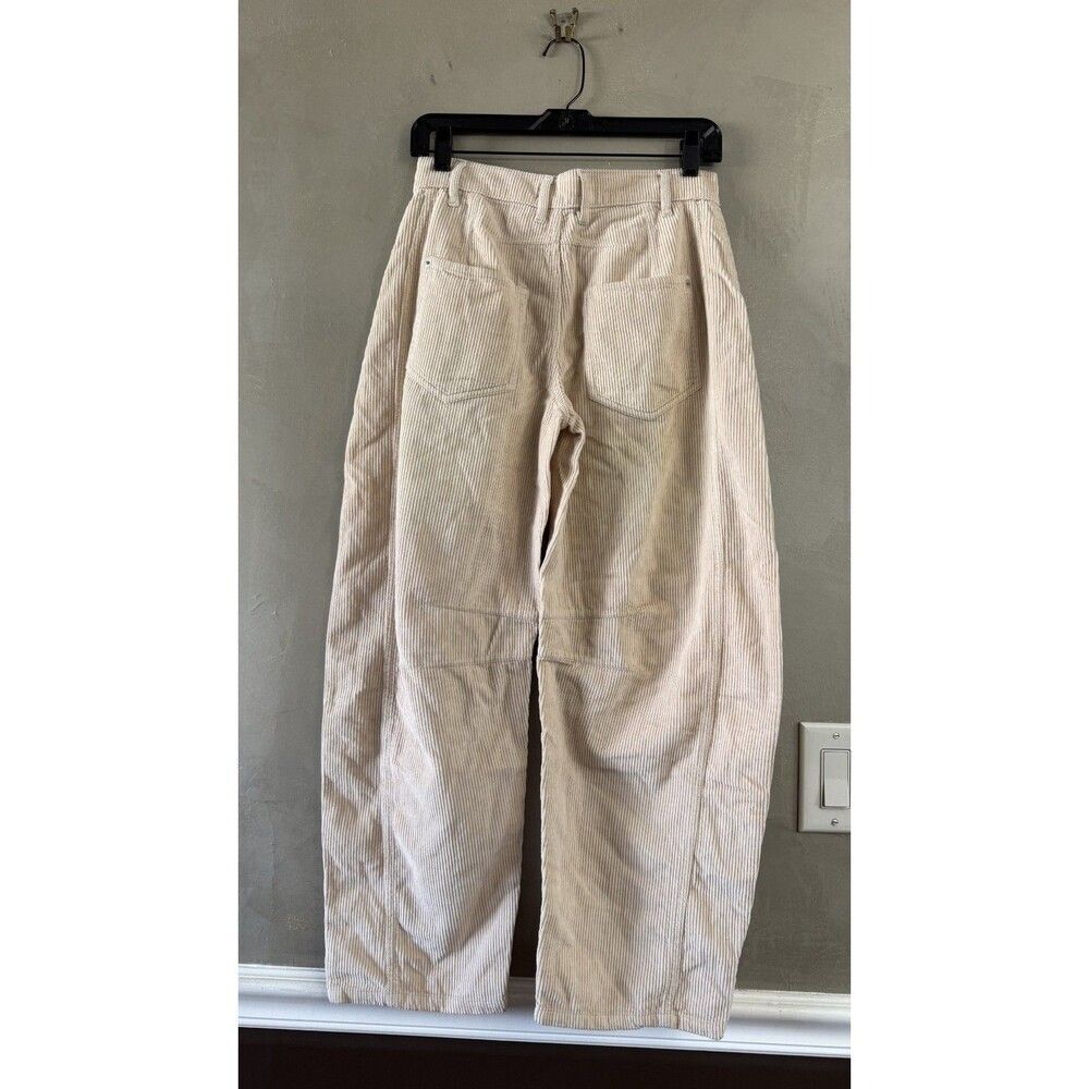 Free People We The Free Good Luck Mid-Rise Cord Barrel Jeans Size 26 NEW - Picture 6 of 6